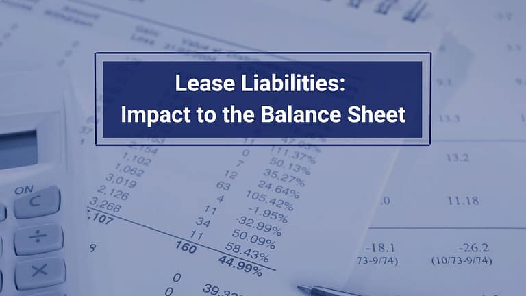 Lease Liabilities: The balance sheet impact