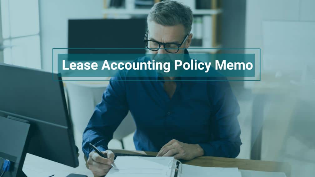 Lease Accounting Policy Memo