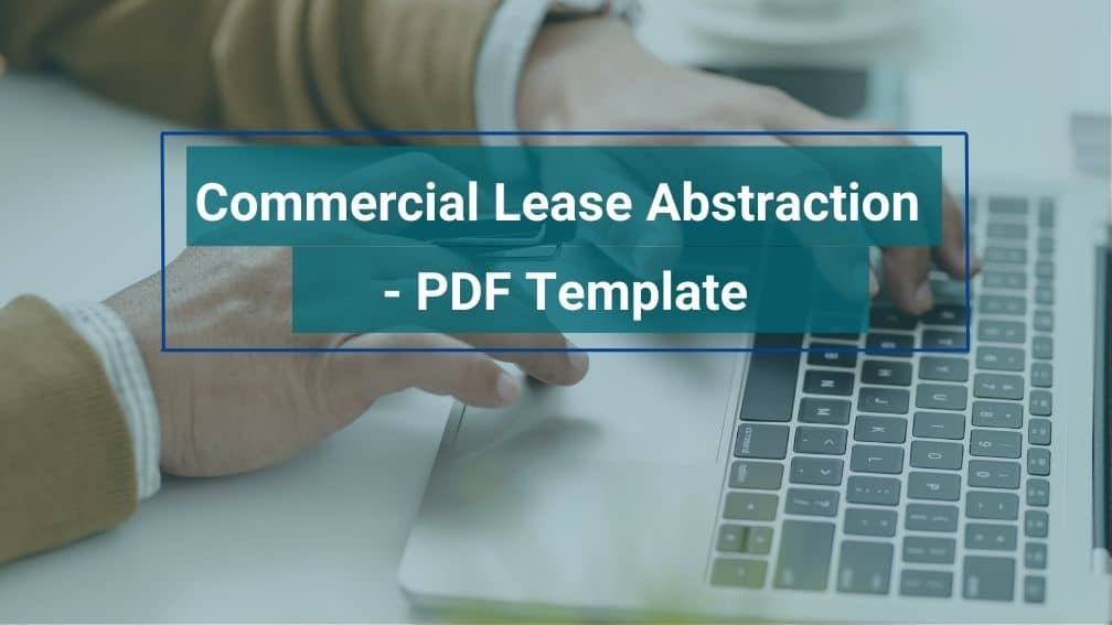 Pillars Of Commercial Lease Abstraction - PDF Template - Occupier