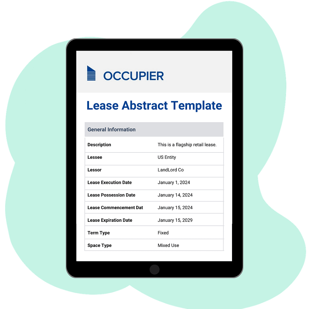 Thank you - Lease Abstract Template