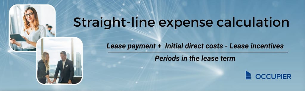 Straight-line expense calculation