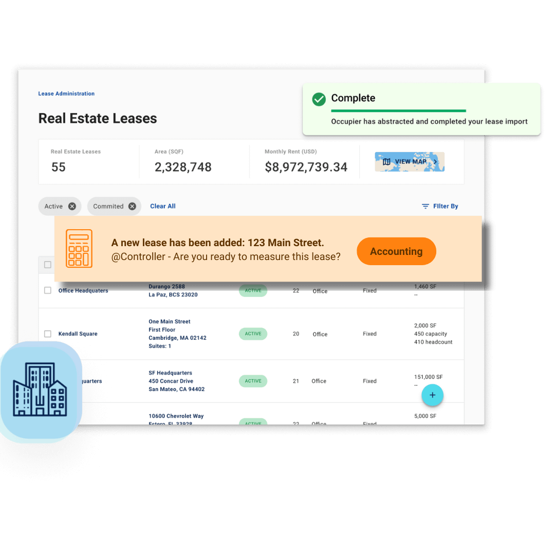 Office lease lifecycle