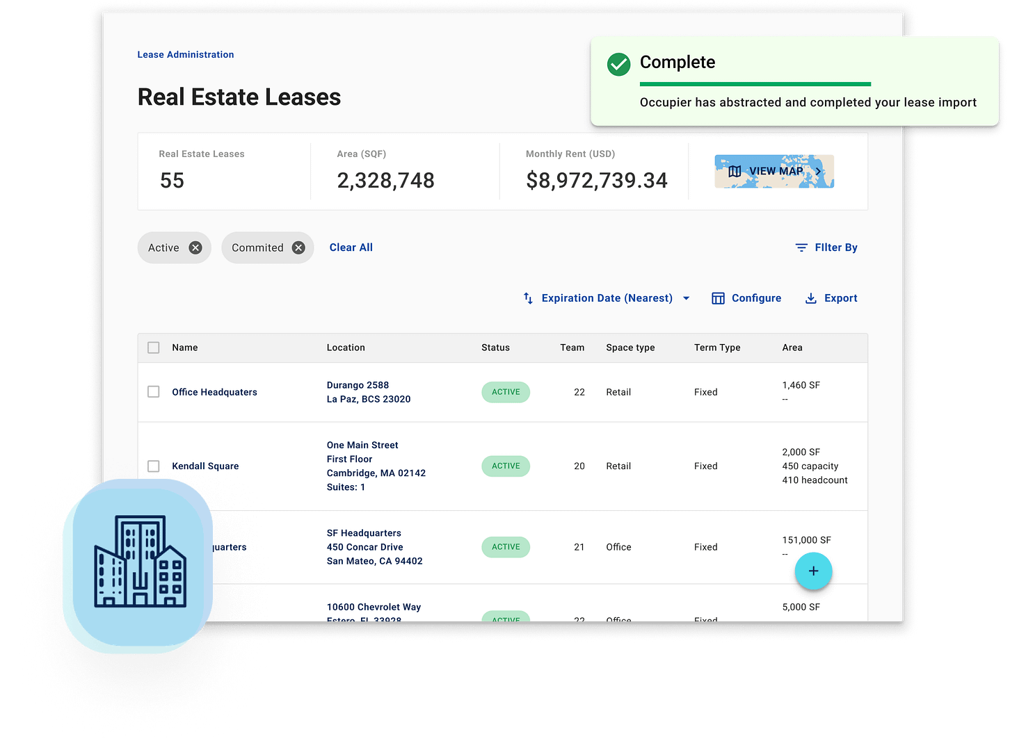 Lease Administration Management Software | Occupier