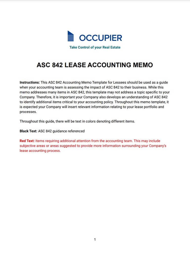 Occupier Lease Accounting Memo Page 1