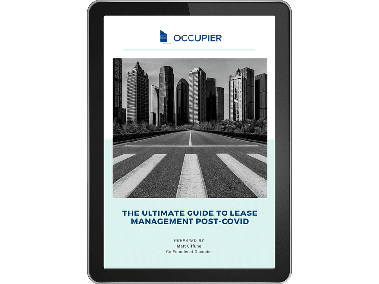 Lease Management Guide - Occupier